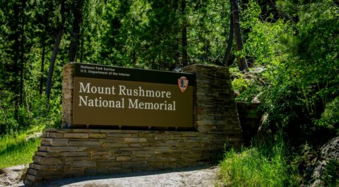Mount Rushmore National Memorial In Black Hills, SD