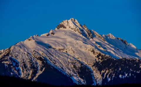 Mount Tantalus At Sunrise, Lookout On Highway 99, Beautiful British Columbia