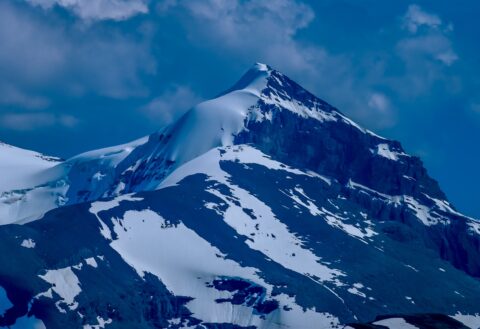 Mountain Top near Maligne Lake, Jasper National Park, AB