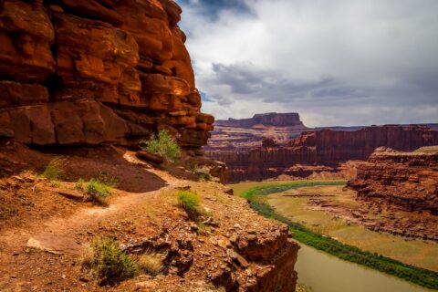 Narrow Walking Pass at the End of Chicken Corner Trail, Moab, UT