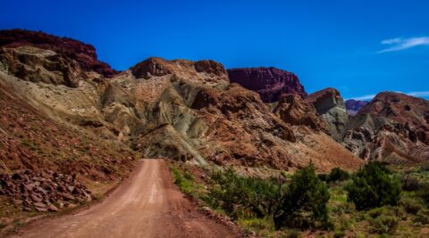 On Scenic Onion Creek Trail, Moab, UT