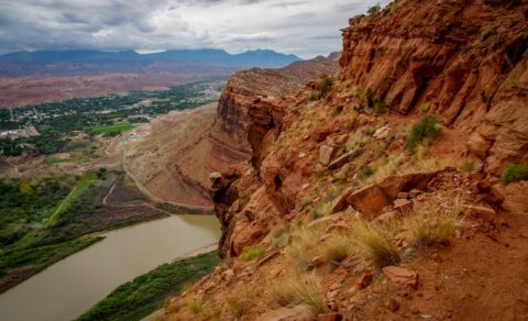 On The Portal Trail Just Before The Rain, Moab, UT