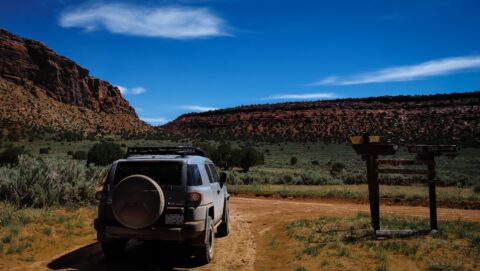 At Onion Creek Trail Intersection I Turned Left Towards La Sal Mountains , Moab, UT