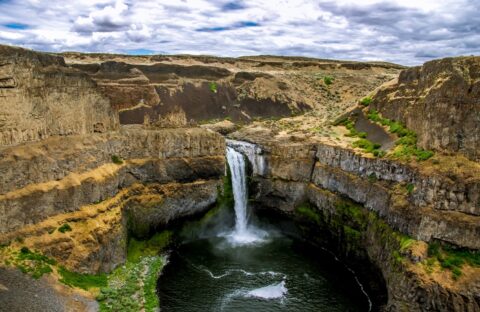 Palouse Falls In Palouse Falls State Park, WA