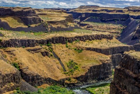 Palouse River Gorge Near Falls, WA