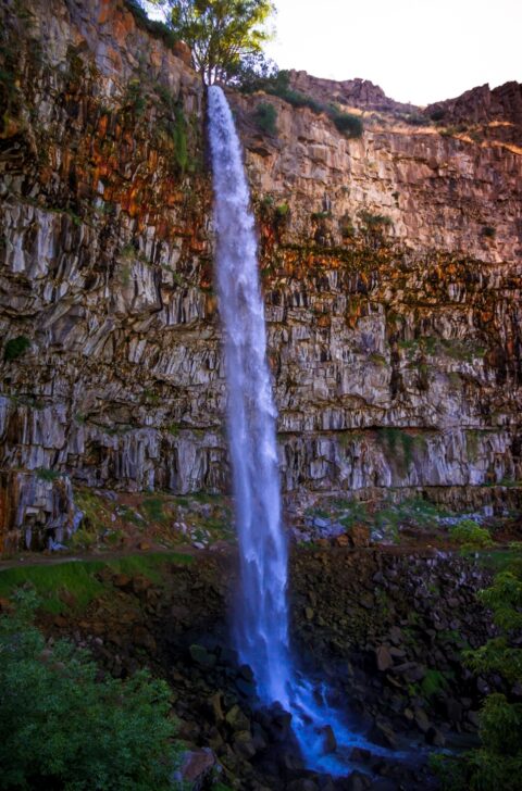 Perrine Coulee Falls At The Entrance To Centennial Park In Snake River Gorge At Twin Falls, ID