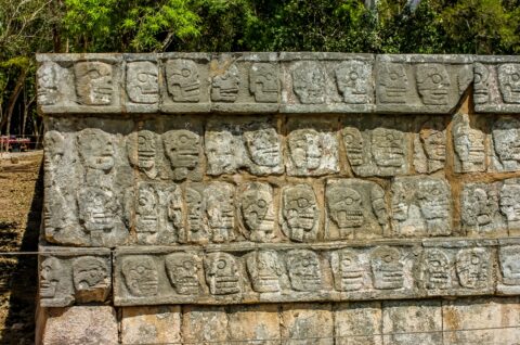 Chichen Itza, Portraits of Mayans Who Sacrificed Their Lives