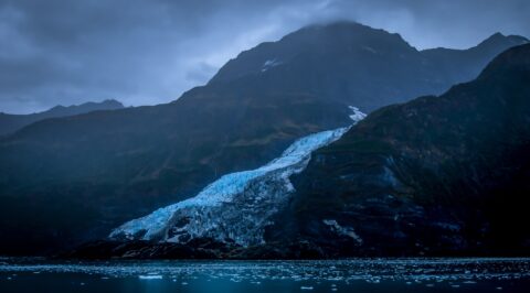 Rainy Day At Northland Glacier In Prince William Sound, AK