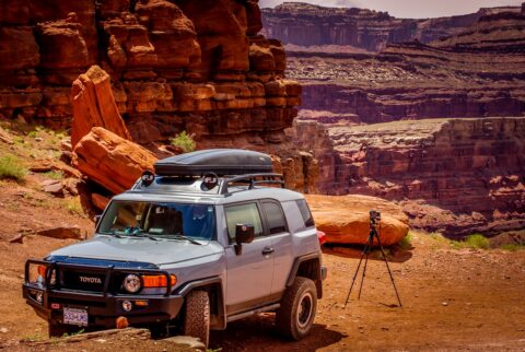 Ready to Take Photos at the end of the Chicken Corners Trail, Moab, UT