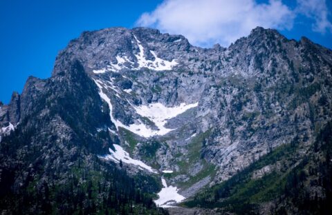 Remains Of The Glacier Near Jenny Lake, Grand Teton National Park, WY