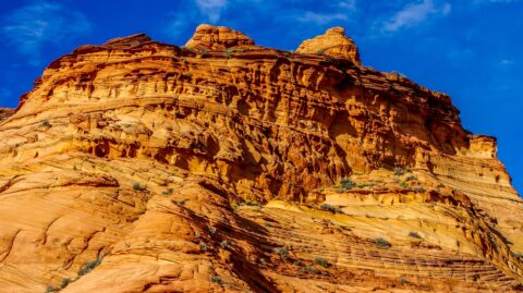 Detail Of Big Rock Formation In Pow Hole, Varmilion Cliffs National Monument, AZ