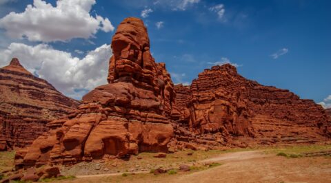Rock Formation Along Potash Trail, Moab, UT