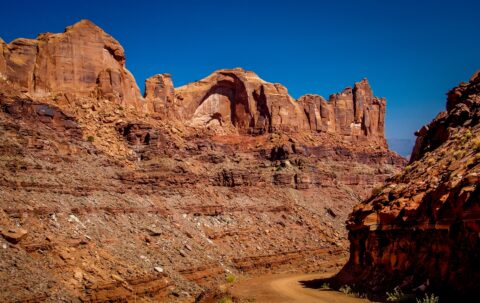Rock Formation In Long Canyon, Moab, UT