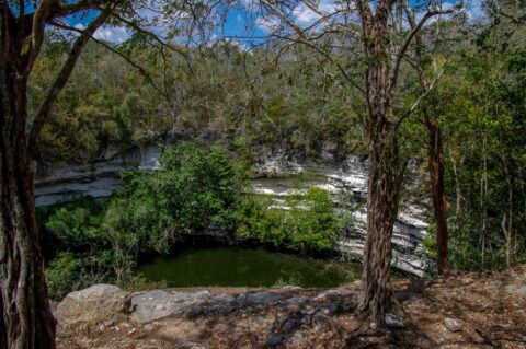 Sacred Cenote On Chichen Itza Archaeological Site