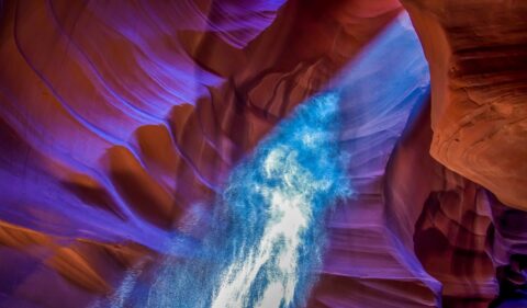 Sand Ghost In Upper Antelope Slot Canyon, Page, AZ
