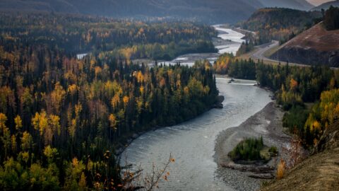 Scenic Matanuska River Valley And Glenn Highway, AK