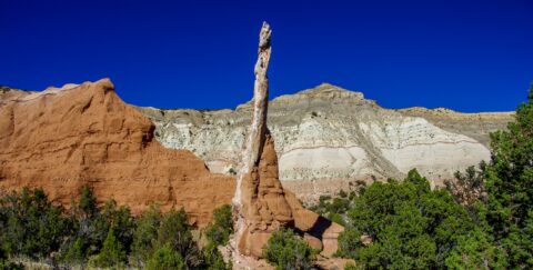 Sediment Rock Spire In Kodachrome Basin State Park, UT