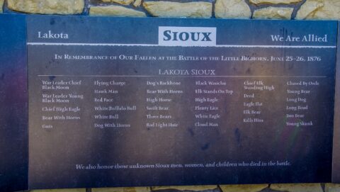 Sioux and Lakota Indian Section of Memorial @ Little Bighorn Battlefield National Monument, MT