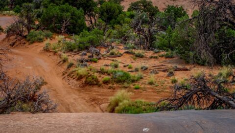 Sometimes Road May Disappear In Front Of You On Poison Spider Trail, Moab, UT