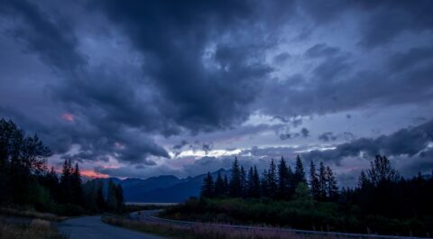 Sunrise Over Portage Valley, AK