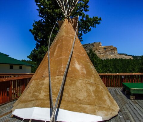 Teepee In Crazy Horse Monument, Black Hills, SD
