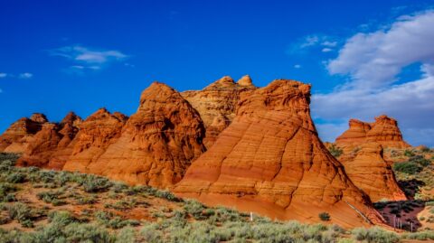 Teepees In Pow Hole, Varmilion Cliffs National Monument, AZ