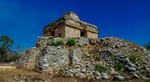 Temple Of Seven Dolls On Dzibilchaltun Archaeological Site In Yucatan, Mexico