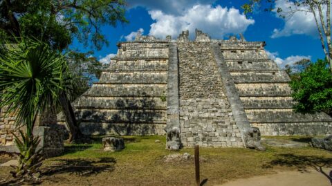 The Osario On Chichen Itza Archaeological Site