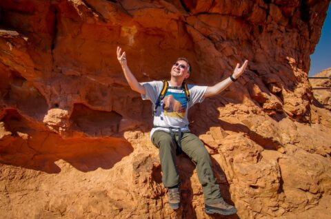 This Is The Life! rrasha At The End Of The Trail, Upheaval Dome In Canyonlands National Park, UT