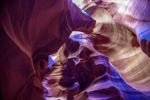 Unbelievable Combination Of Shapes And Colors In Upper Antelope Slot Canyon, Page, AZ