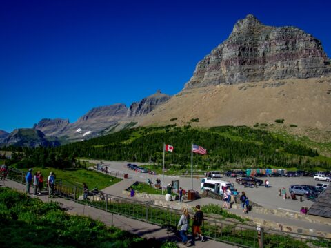 Visitor Center Parking At Logan Pass,  Glacier National Park, MT
