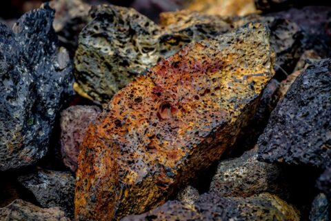Volcanic Rock in Craters Of The Moon National Monument, ID