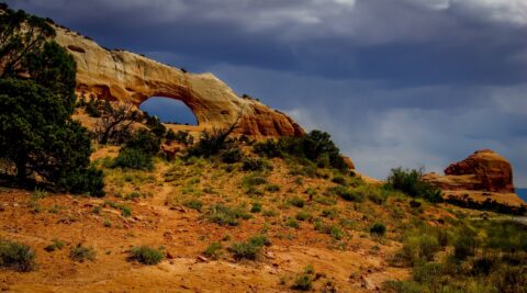 Wilson Arch Along Highway 191 South From Moab, UT