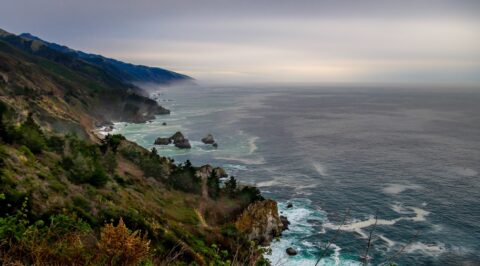 Winter Afternoon At  Big Sur, CA