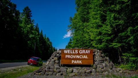 Zoom-Zoom At The Entrance To Wells-Gray Provincial Park, BC