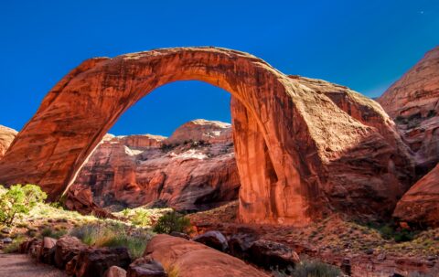 Far Away From Roads And Civilization (Except By Boat Since 1963) Rainbow Bridge In Glen Canyon,UT