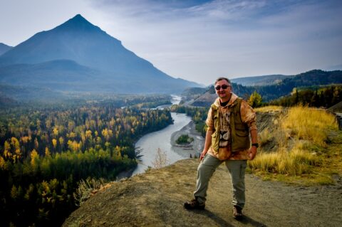 rrasha Enjoys Matanuska River Scenery Along Glenn Highway, AK