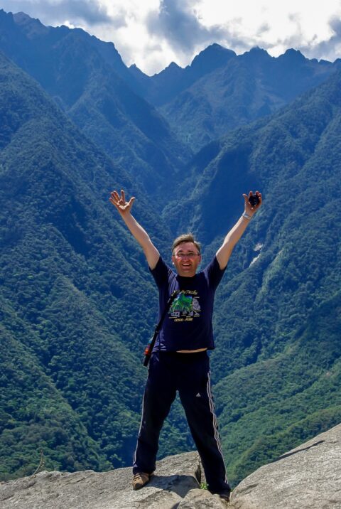 rrasha Happy To Reach Top Of Wayna Picchu On Machu Picchu Archeological Site, Peru