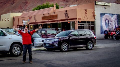 rrasha In Front Of Moab Brewery, Moab UT