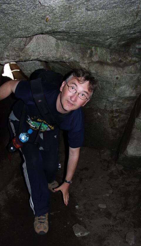 rrasha In The Tunnel On Trail Up To Wayna Picchu, Machu Picchu Archeological Site, Peru